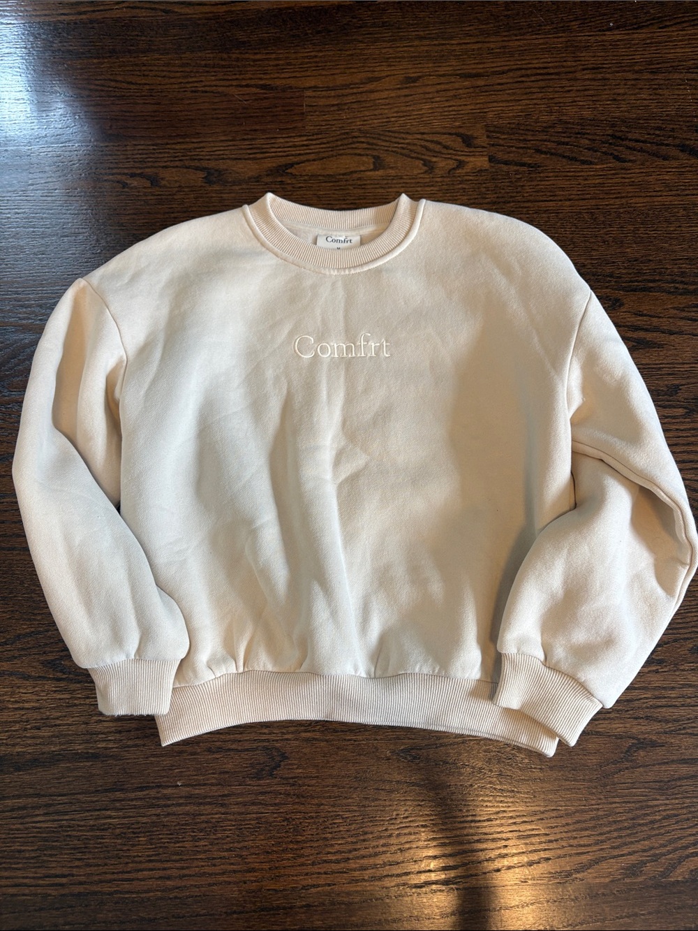 Kids' Comfort Crewneck Sweatshirt in Cream